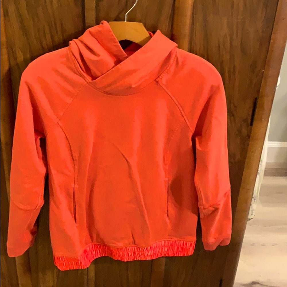 Orange lulu lemon hoody